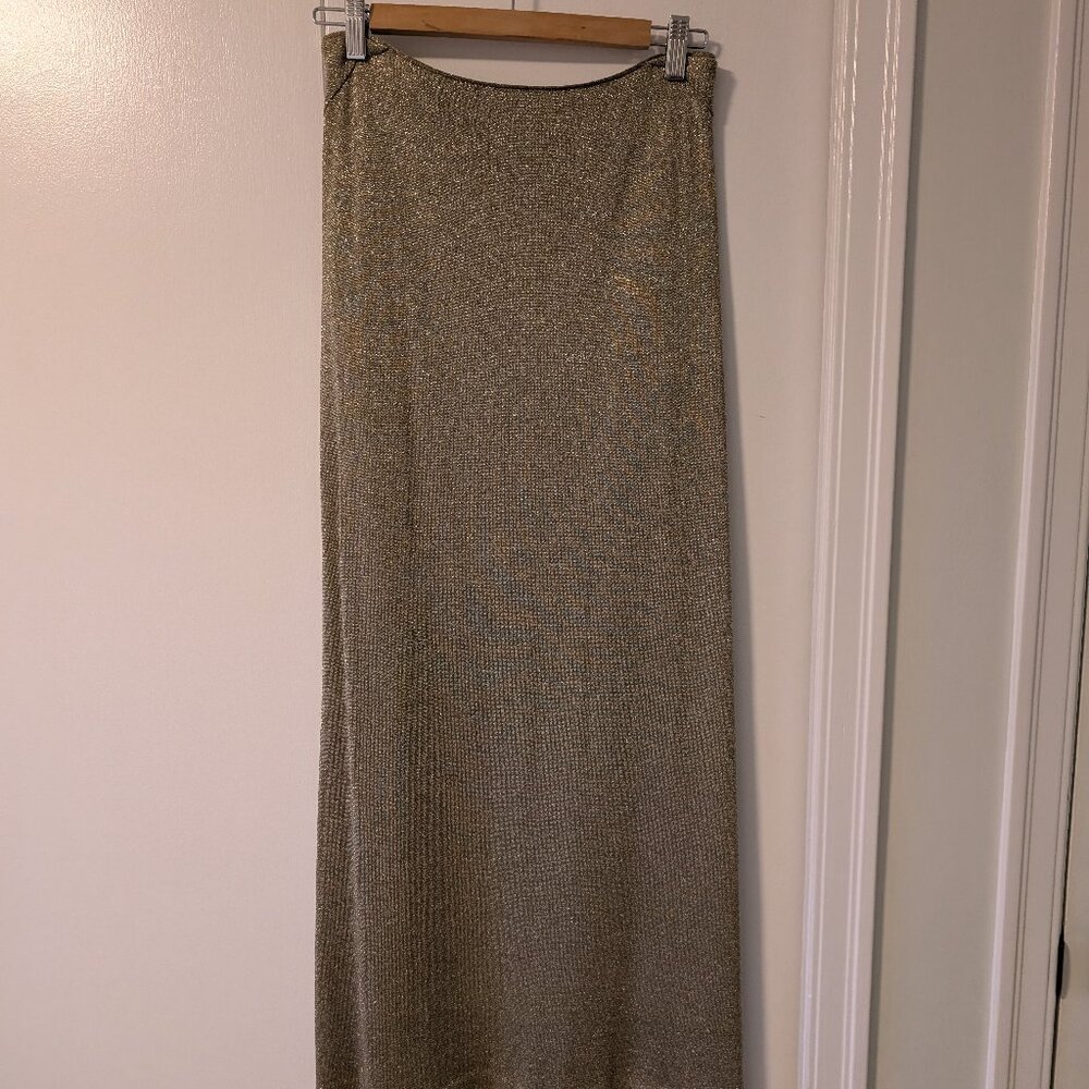 Missoni long gold skirt